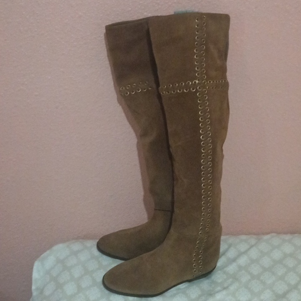 Michael Kors Tan Over the Knee Boots